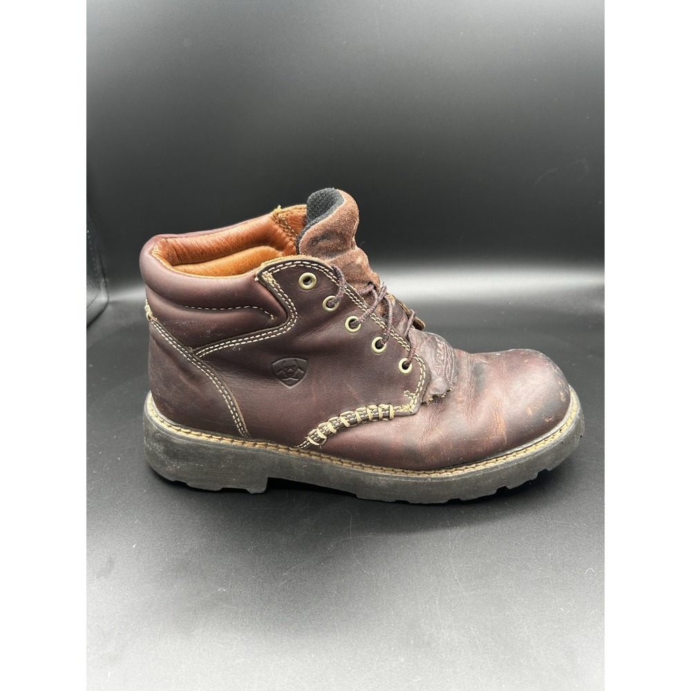 Ariat Canyon Boots Womens Size 9 B Brown Leather 4LR Work Lace Up Western